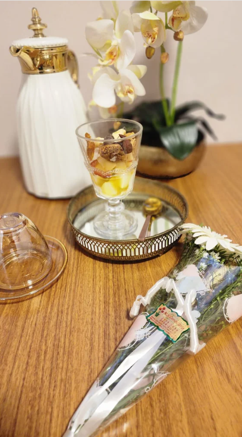 Experiência da paciente: café e mimos na recepção